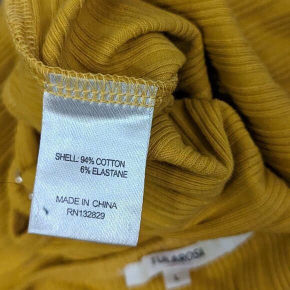 Tularosa Ava Bodysuit Yellow L NWT - Picture 4 of 6